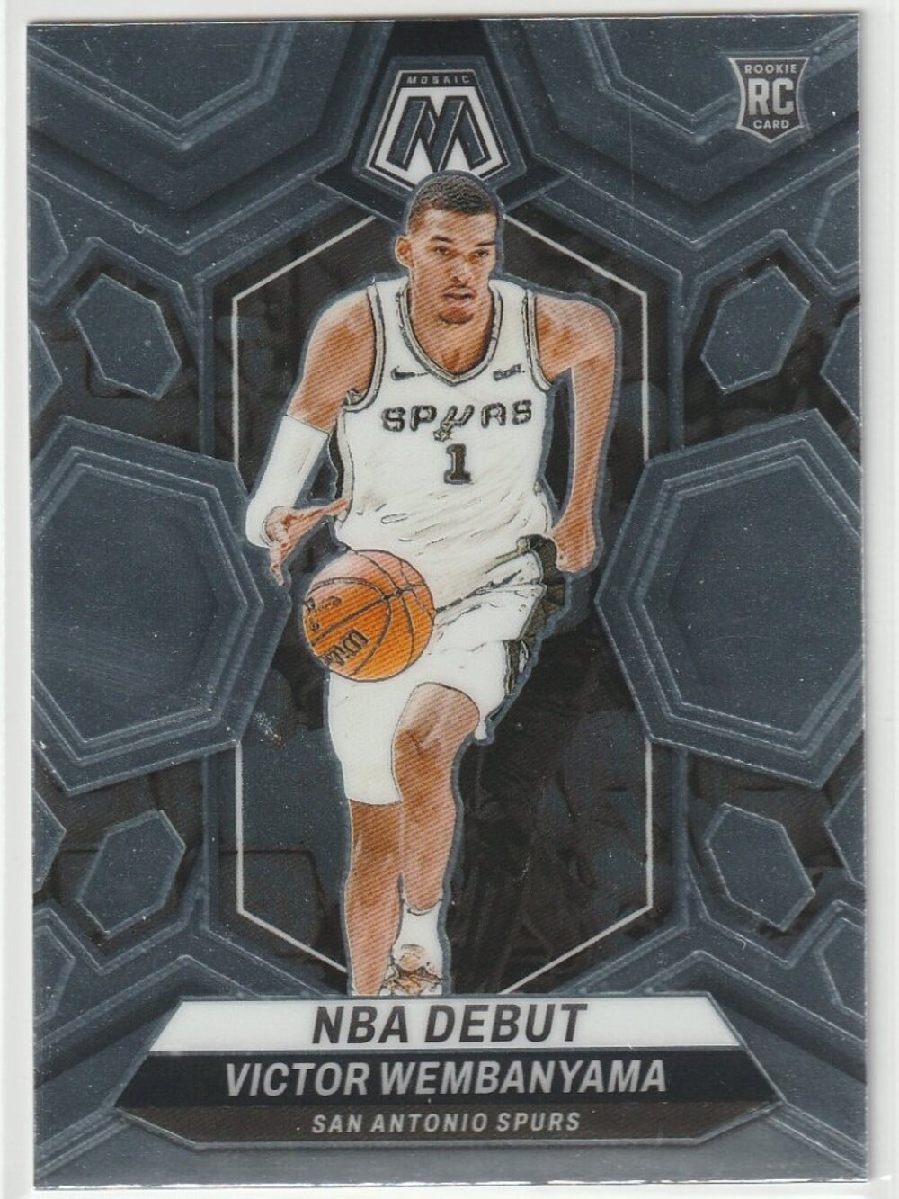 VICTOR WEMBANYAMA 2023-24 Panini Mosaic NBA Debut Rookies Rookie Card RC #257